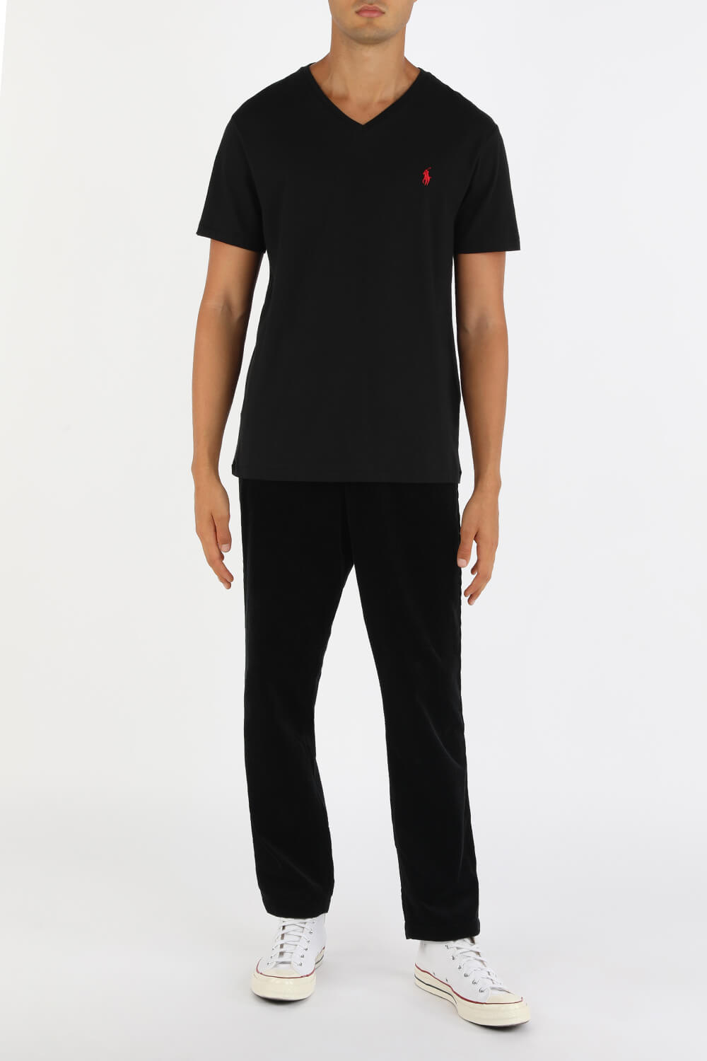 תמונת כל הלוק של חולצת טי עם לוגו רקום POLO RALPH LAUREN